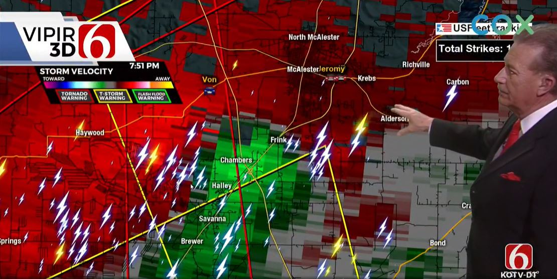 Live Updates: Tornado Warning Issued For Pittsburg County - Vimarsana News