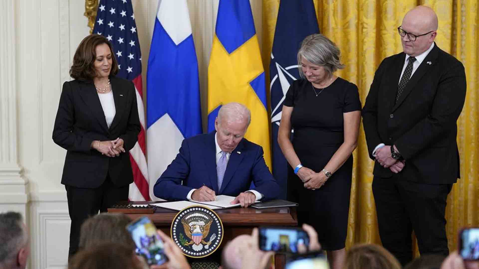 Biden Formalizes US Support For Finland, Sweden Joining NATO