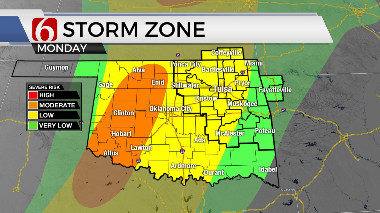 WEATHER BREAKDOWN Strong To Severe Storms Possible Monday Night