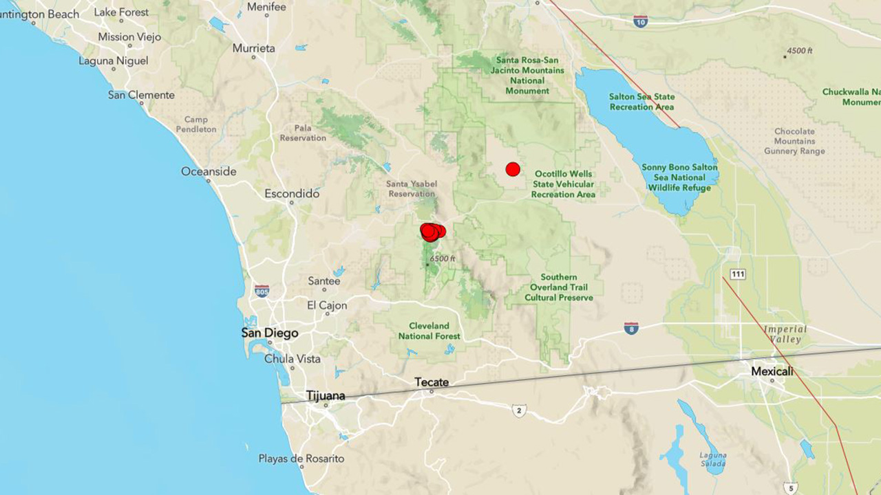 Earthquake san diego