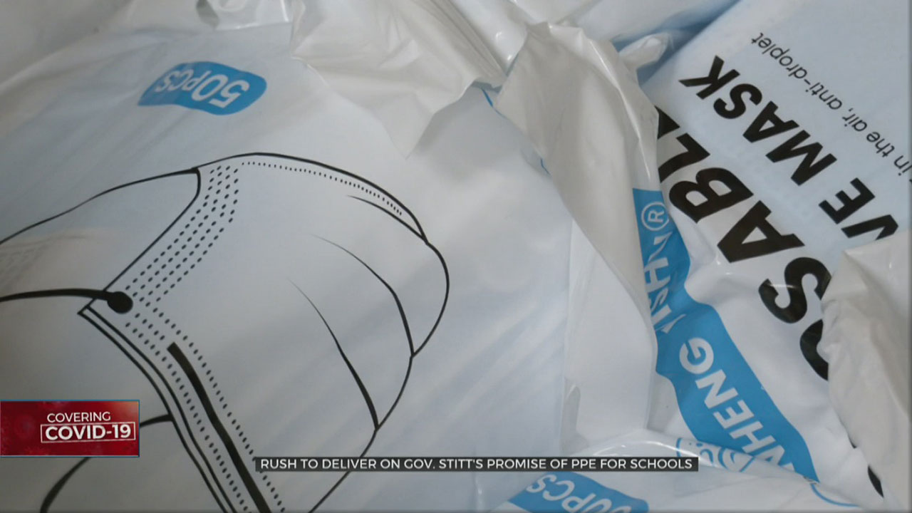 Rush To Deliver On Gov. Stitt's Promise Of PPE For Schools