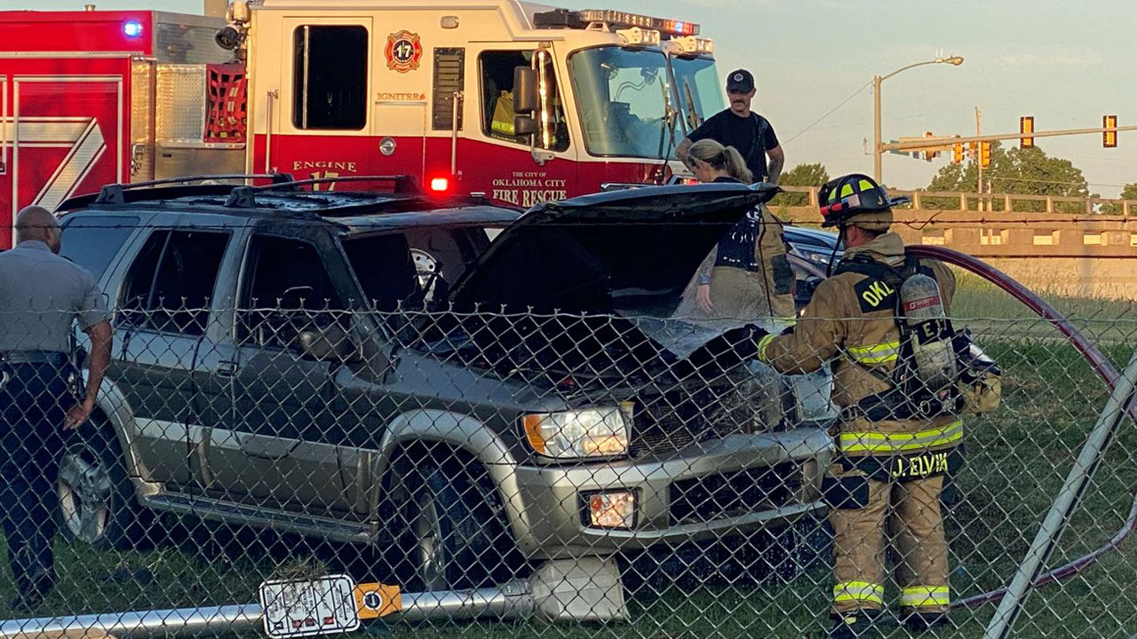 Good Samaritan Pulls Driver From Burning Vehicle In NW OKC