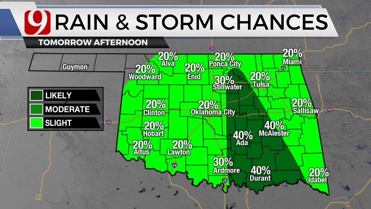 Okla. To See Hot, Muggy Day With Chance Of Isolated Thunderstorms
