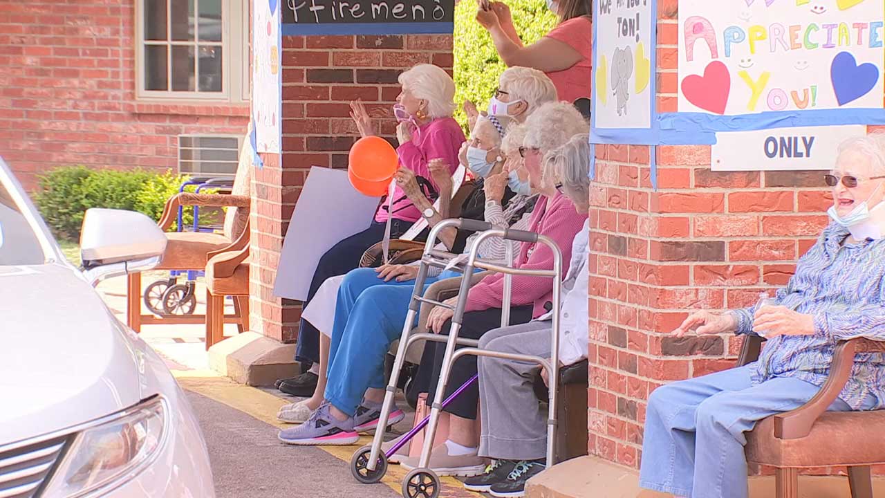 Friends, Family Parade For OKC Nursing Home Residents