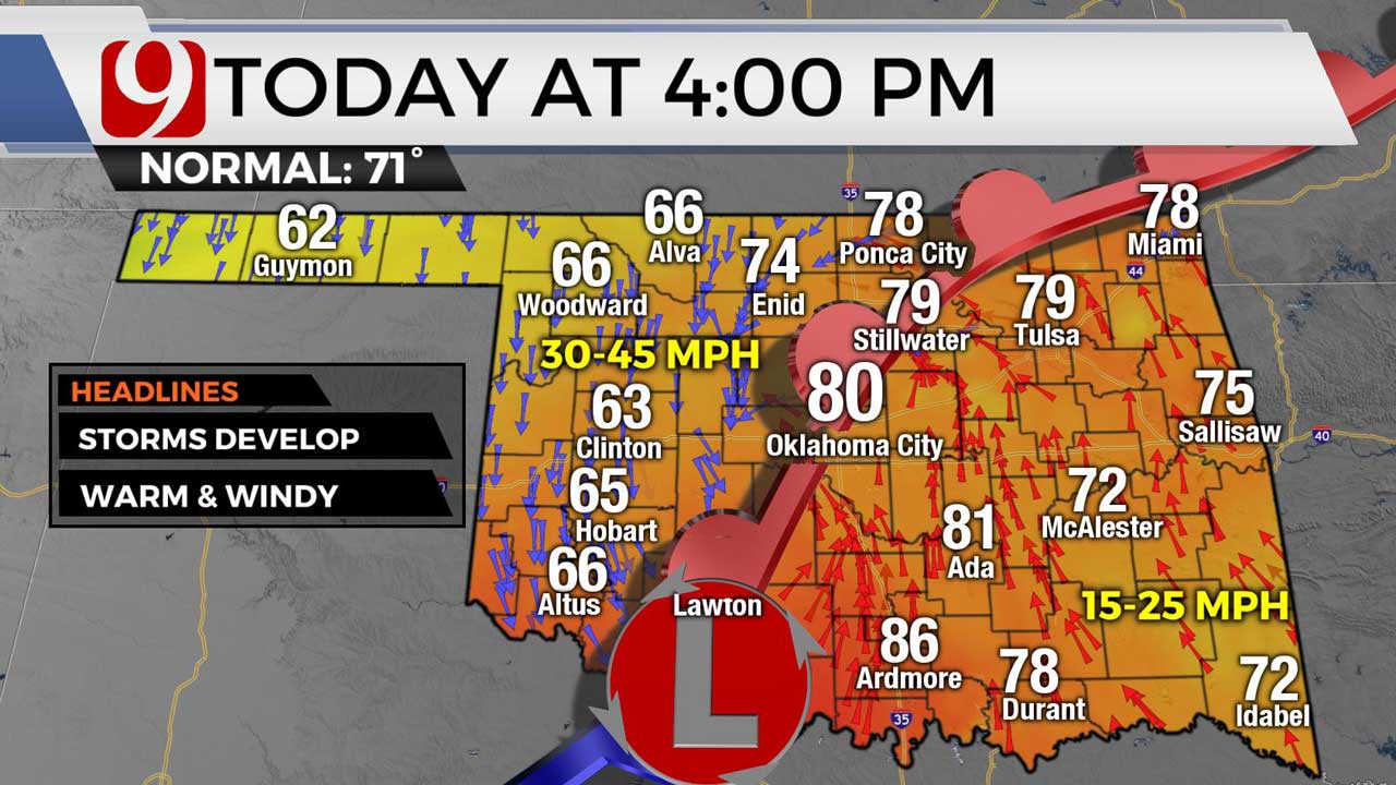 Oklahoma To See 2 Rounds Of Storms Friday, Possible Severe Weather Threats - Vimarsana News