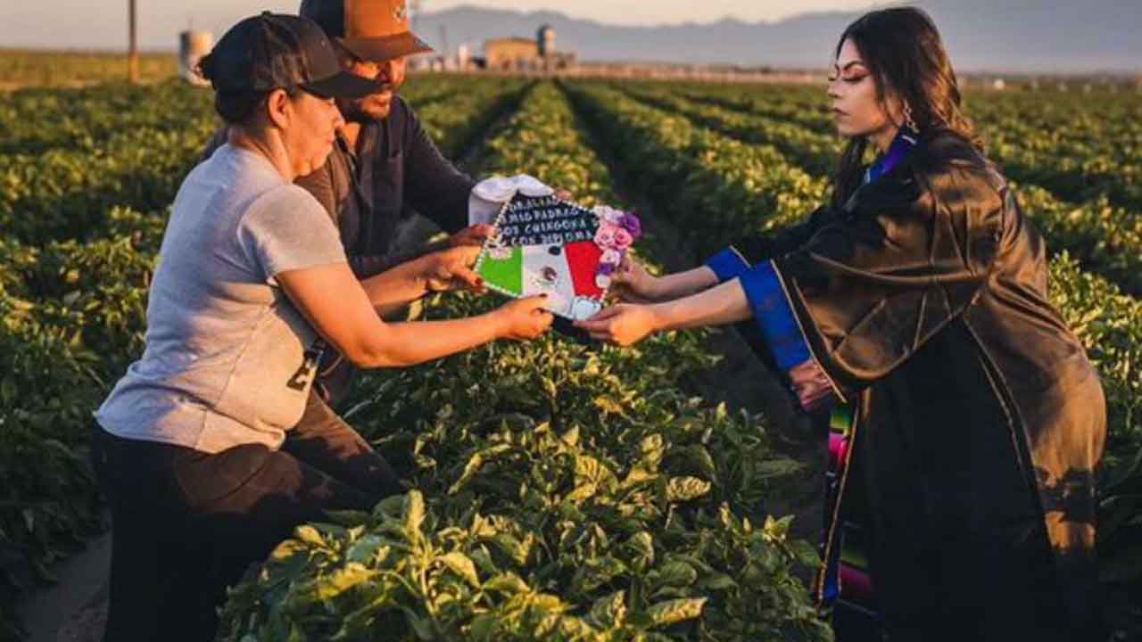 College Graduate Honors Her Parents With Photos In Fields Where They Worked