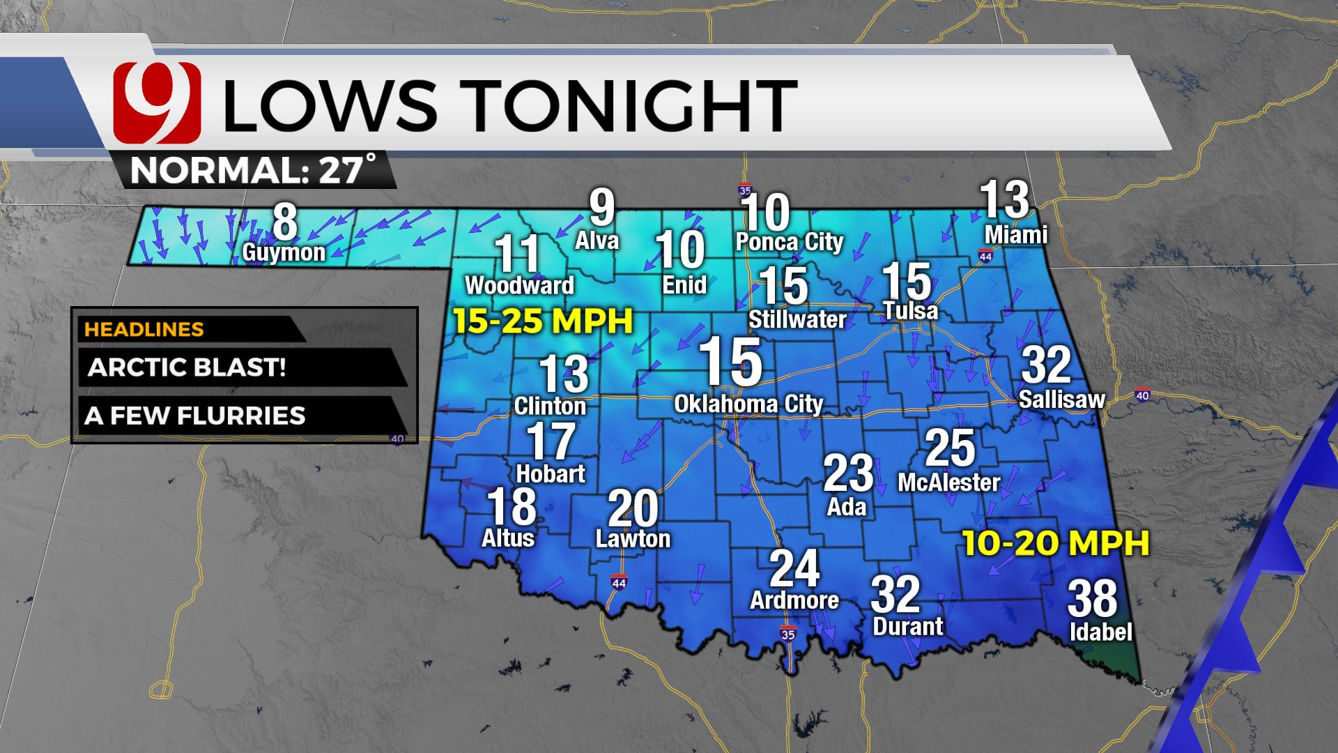 Cold Front Arrives, Bringing Dangerous Wind Chills