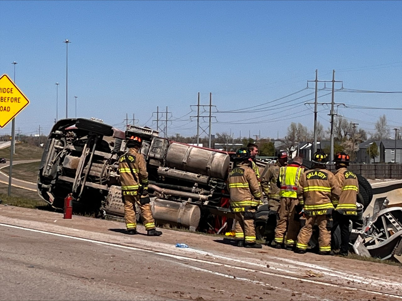 Semi Rollover Causes Traffic Delays in SW OKC