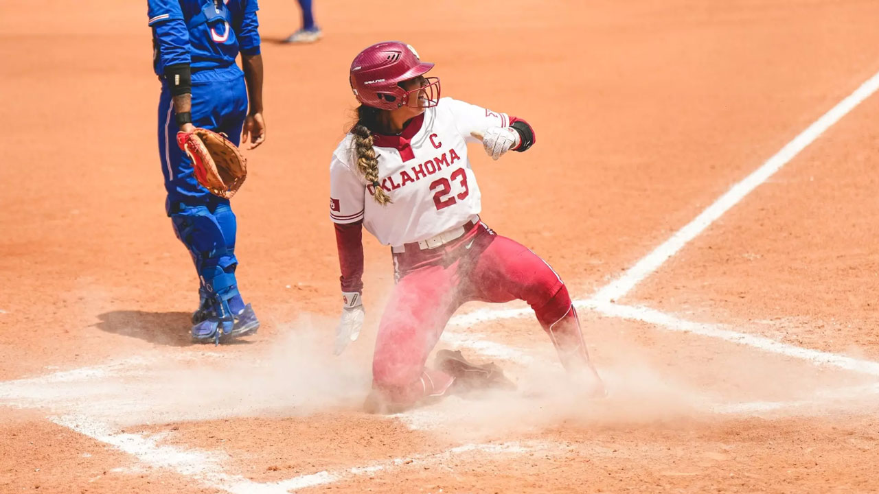 OU Softball RunRules Kansas In Big 12 Quarterfinal, 101