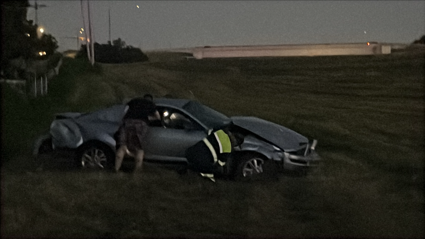 One injured in rollover crash near Lake Hefner Parkway