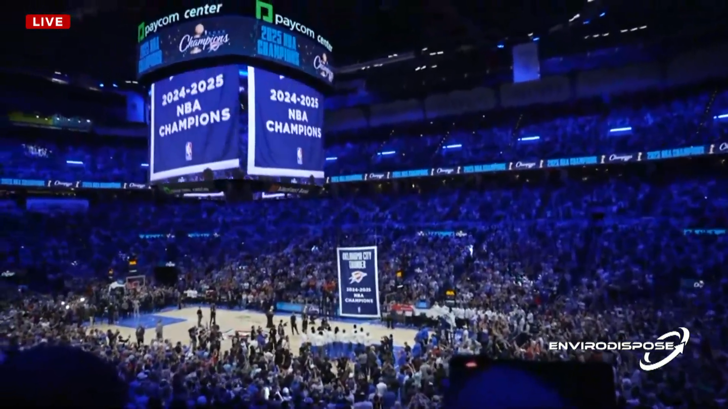 OKC Thunder NBA Championship rings, banner unveiled. Here’s what they look like