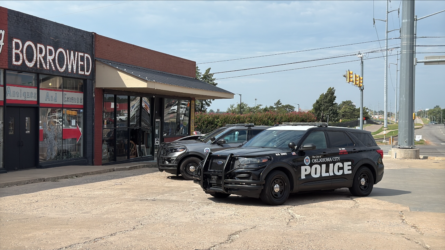 Car crashes into building twice in NW OKC
